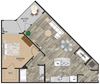 One bedroom floor plan